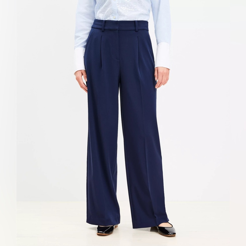 LOFT Deep Space Blue Peyton Trousers